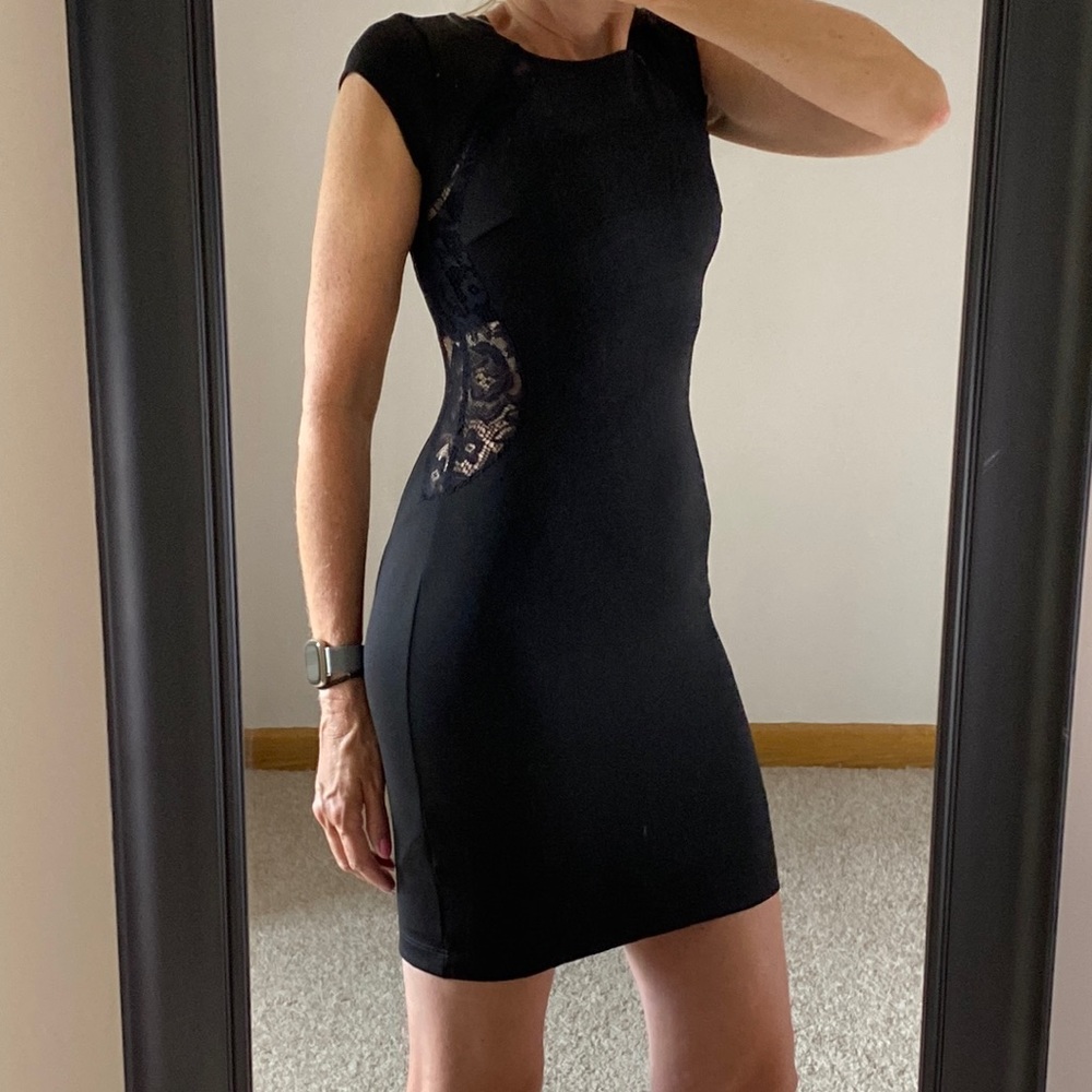 GUESS Black Sheath Dress